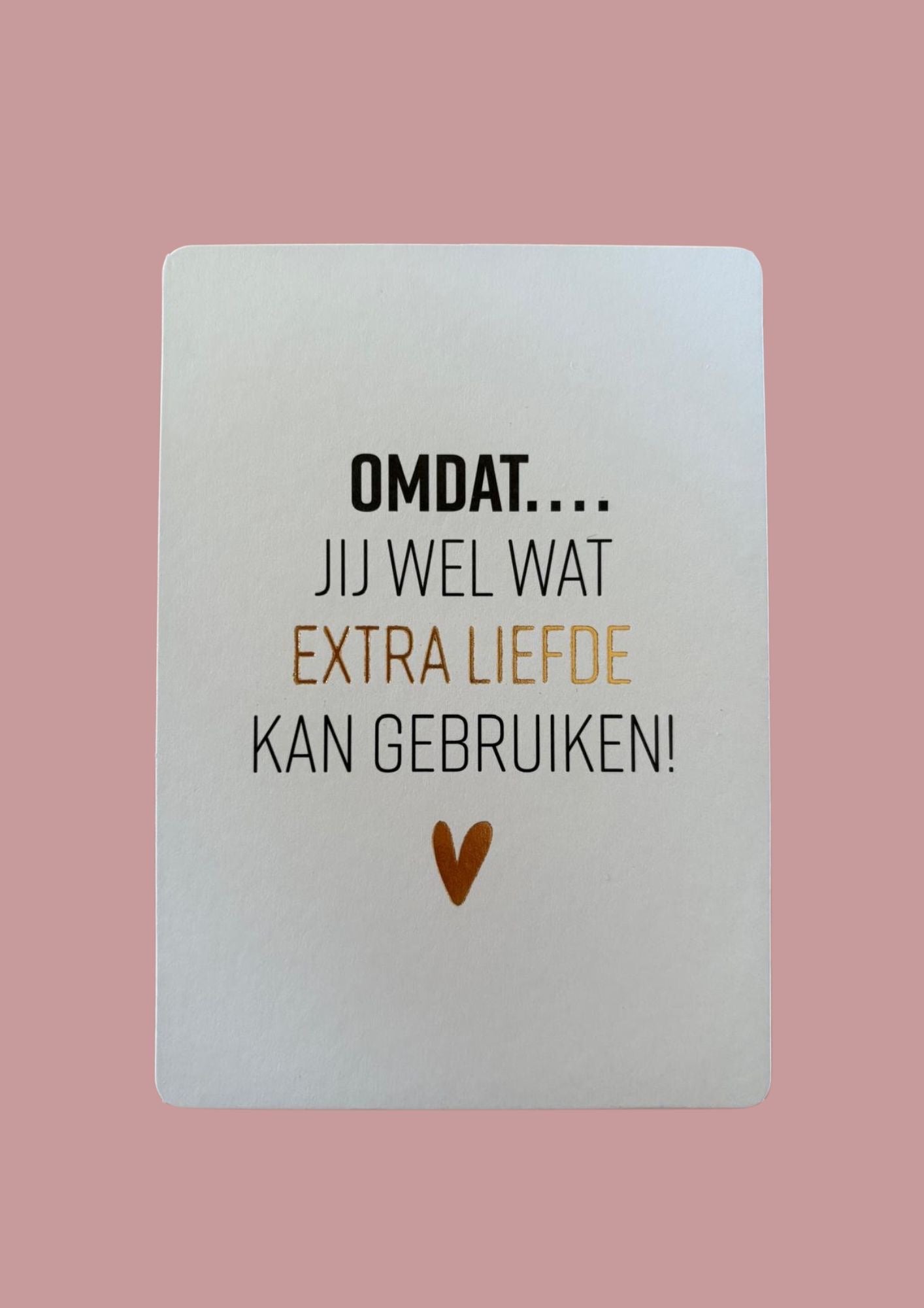 Cadeaukaartje - extra liefde