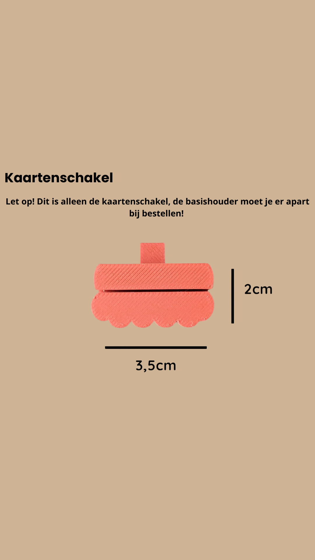 MUUSS Kaartenhouder schakel (LET OP! Basishouder is apart verkrijgbaar)