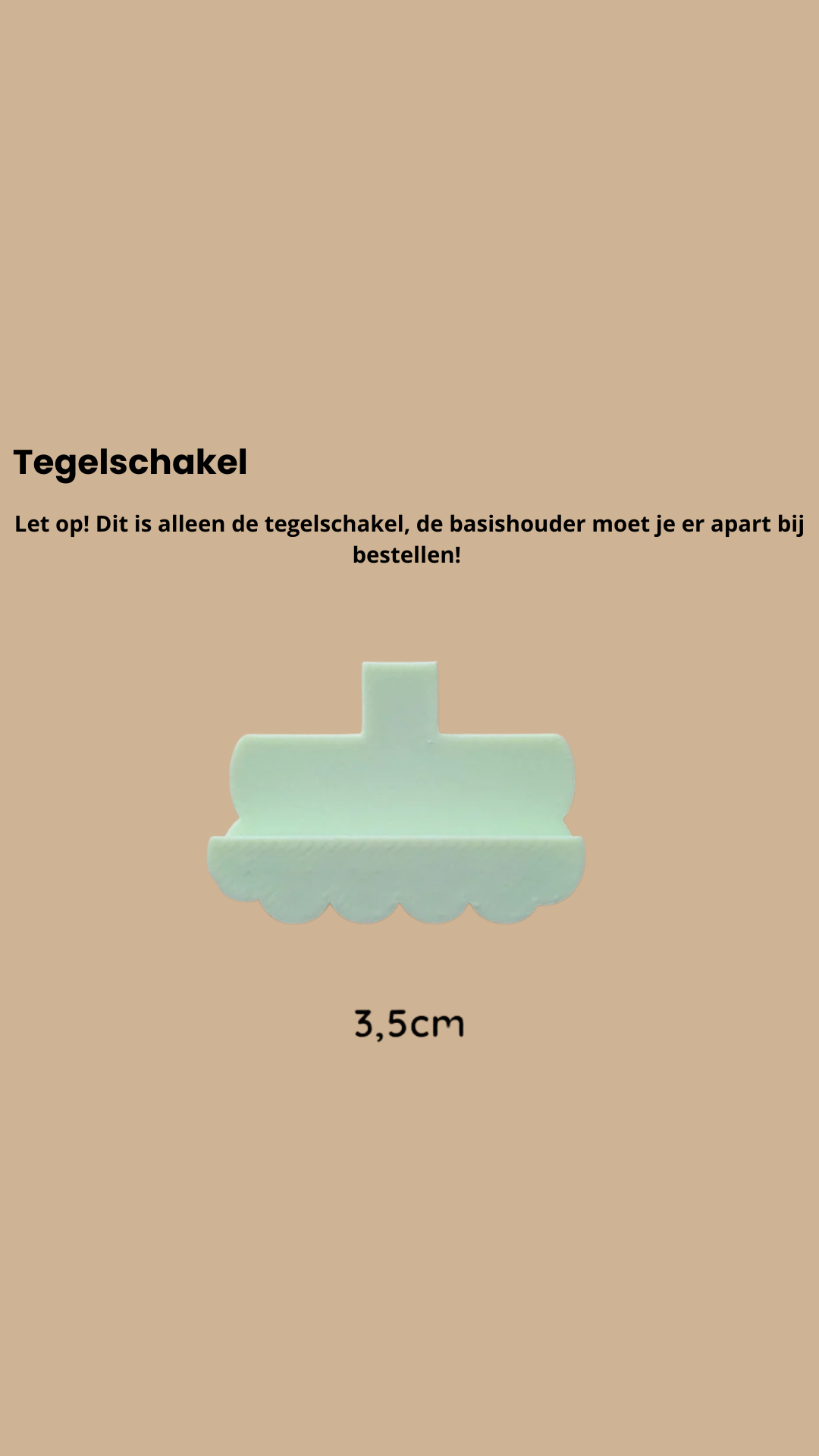 MUUSS Tegelhouder schakel (LET OP! Basishouder is apart verkrijgbaar)