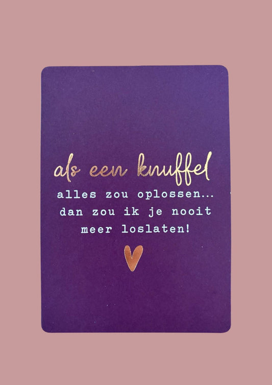 Cadeaukaartje - als een knuffel alles zou oplossen
