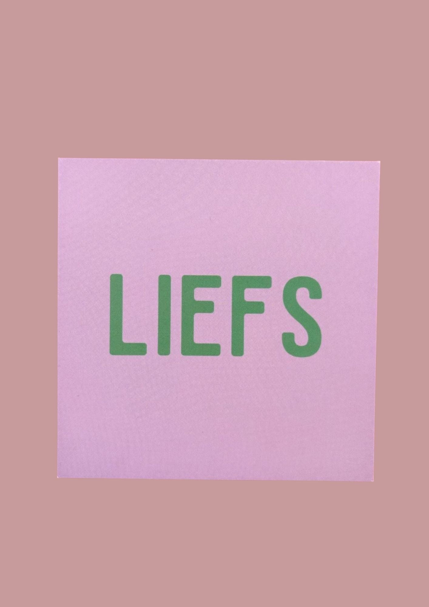 Wenskaart - LIEFS