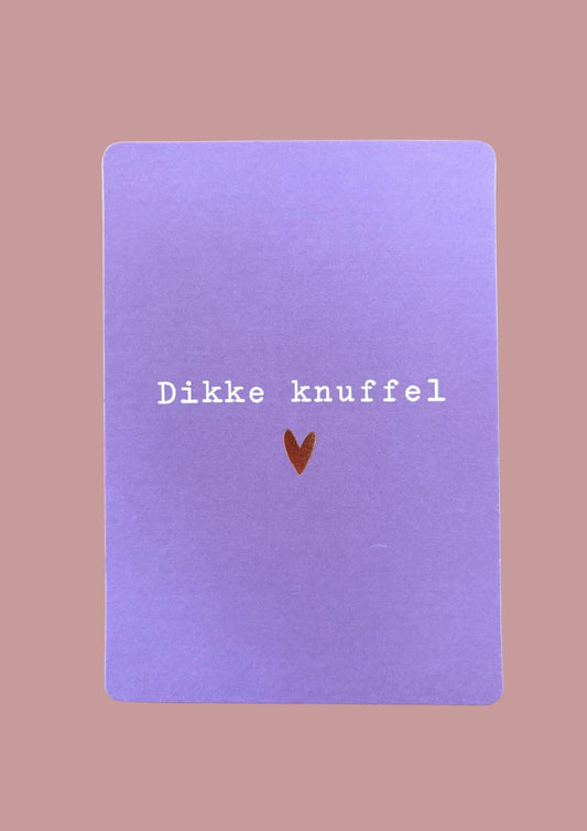 Cadeaukaartje - Dikke knuffel