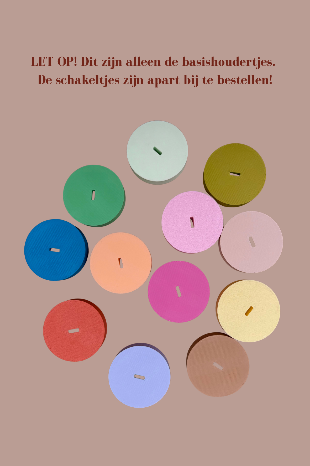 MUUSS Basishouder (LET OP! LED kaars, tegel en kaartenschakeltje apart verkrijgbaar)