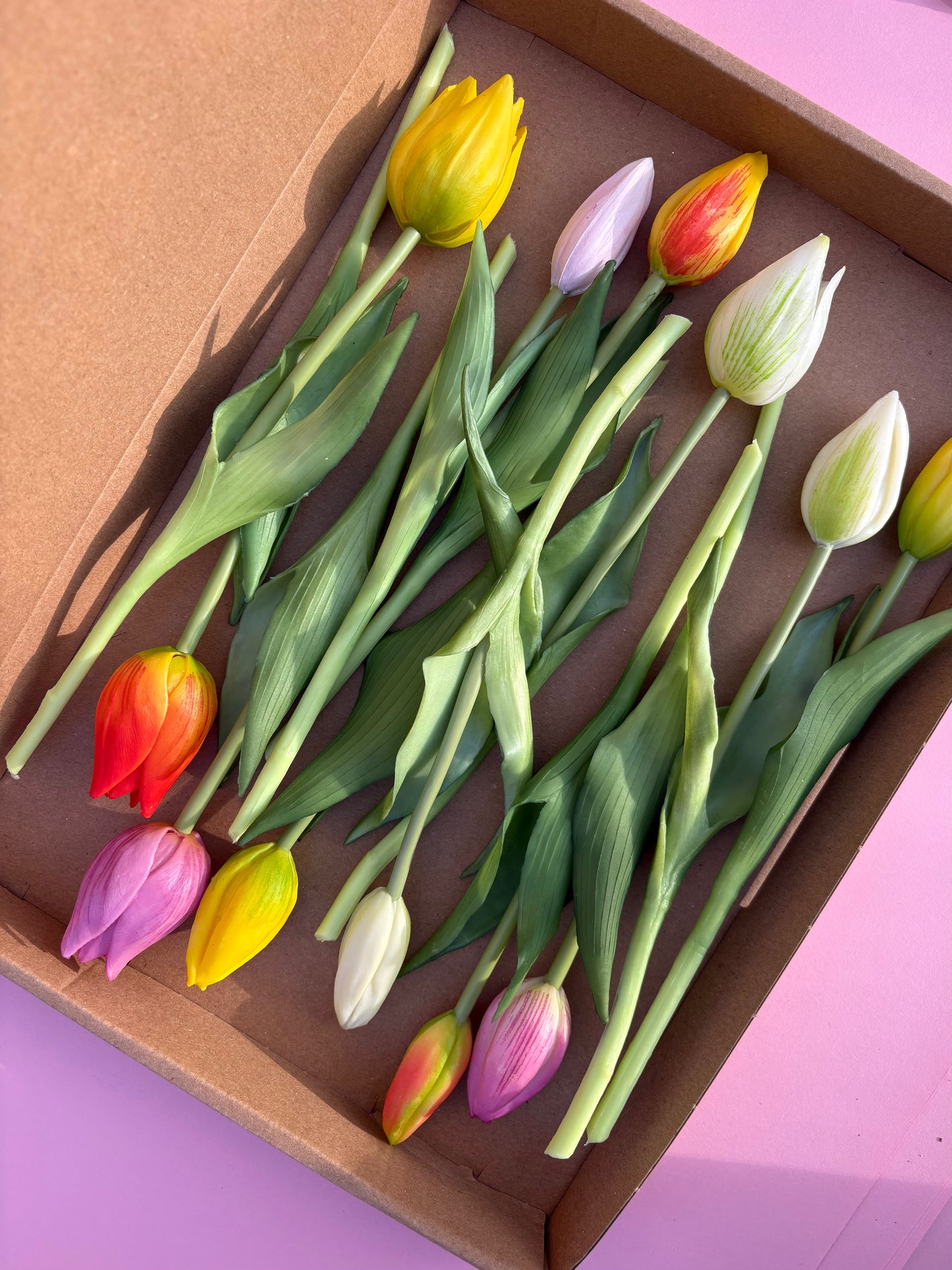Brievenbuscadeautje - Bosje Kunst Tulpen - Inclusief kaartje #1