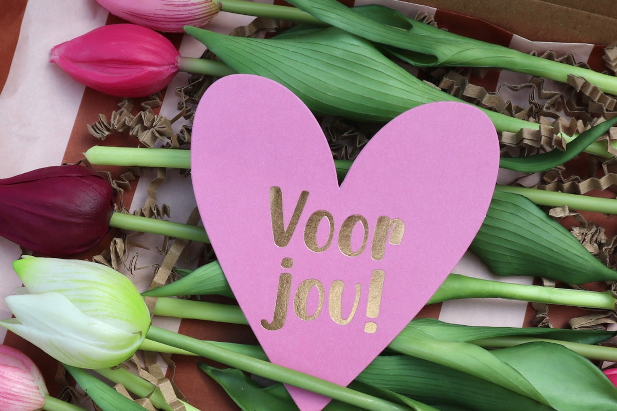 Brievenbuscadeautje - Bosje Kunst Tulpen - Inclusief kaartje #2