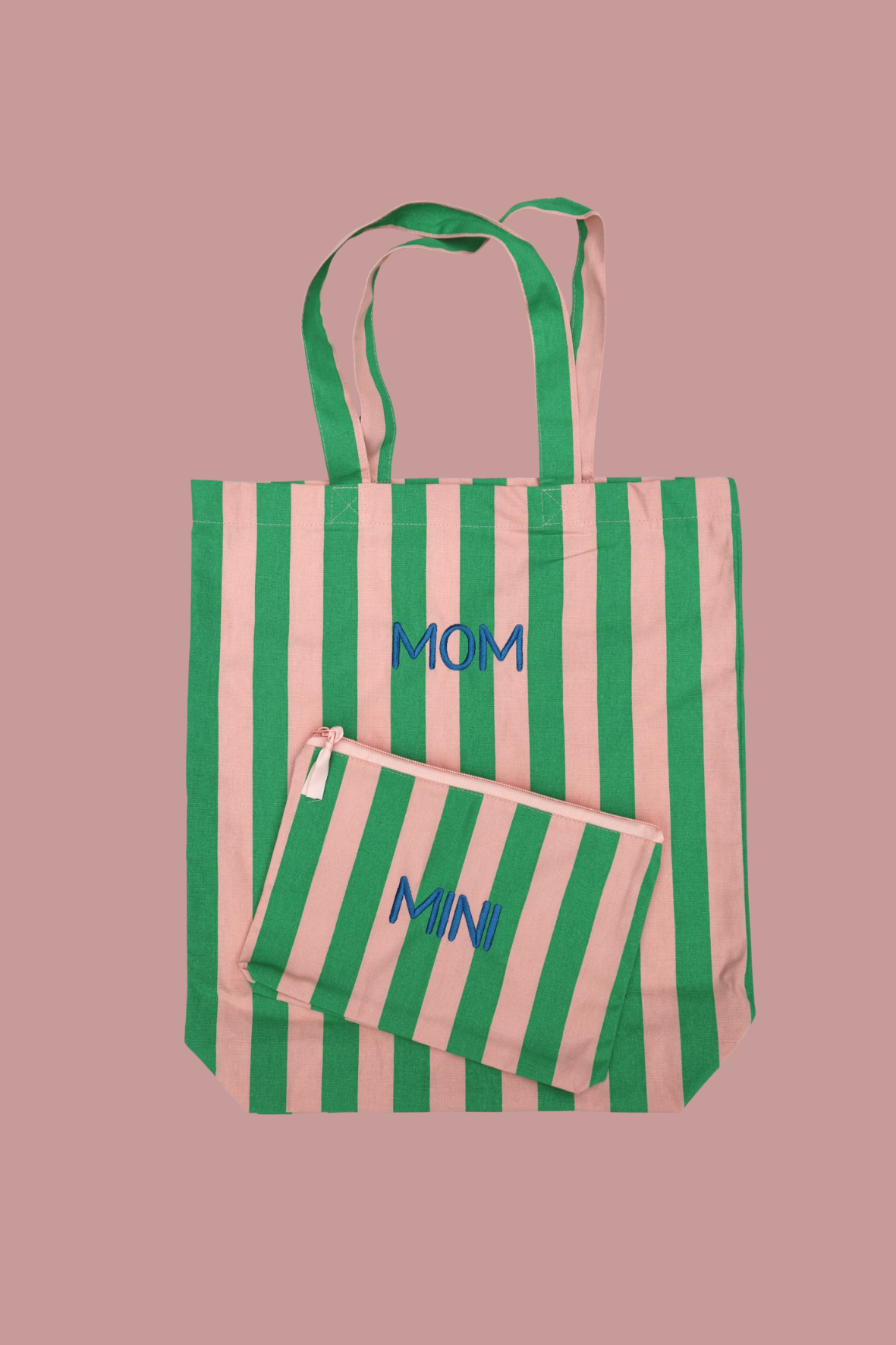 MOM & MINI Tassen set - Groen/peach