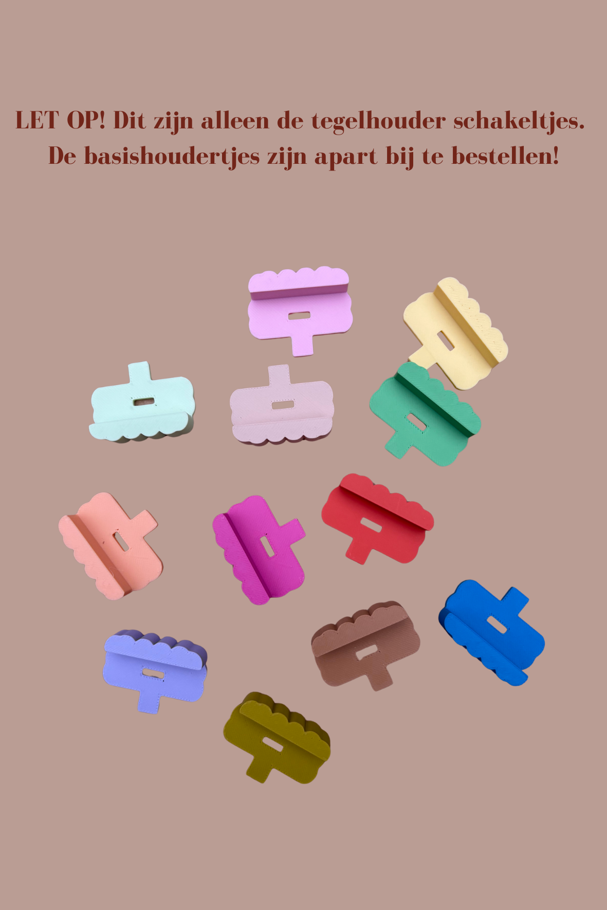 MUUSS Tegelhouder schakel (LET OP! Basishouder is apart verkrijgbaar)