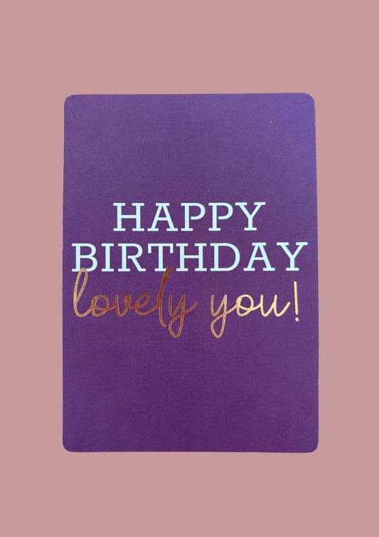 Cadeaukaartje - Happy Birthday