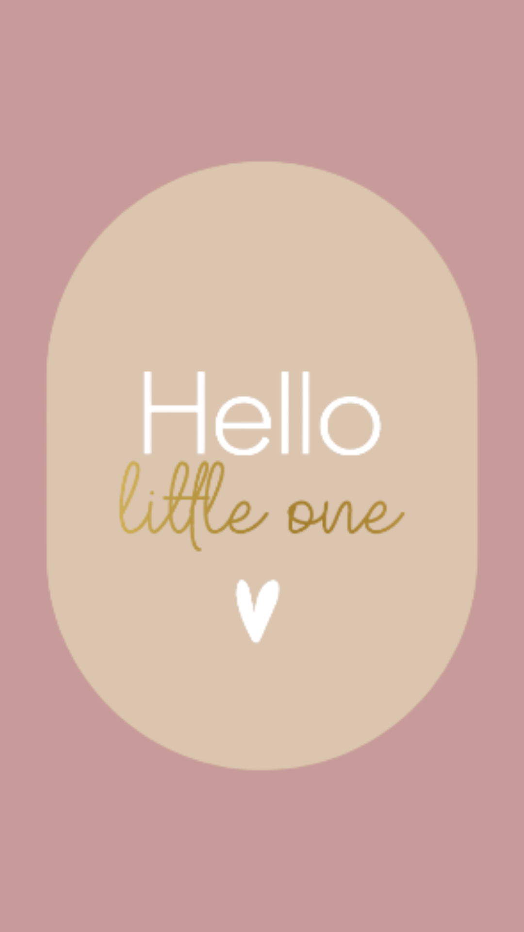 Wenskaart - HELLO LITTLE ONE